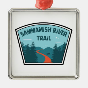 Sammamish River Trail Washington Metal Ornament