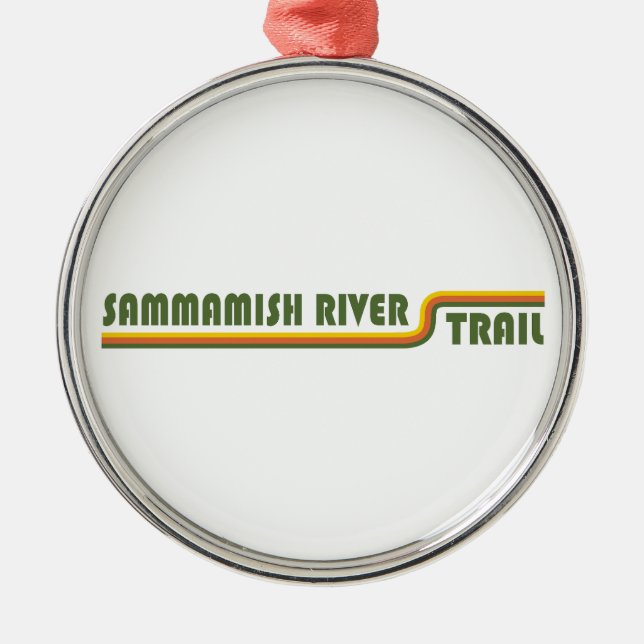 Sammamish River Trail Washington Metal Ornament (Front)