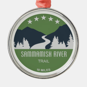 Sammamish River Trail Washington Metal Ornament