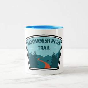 Sammamish River Trail Washington Two-Tone Coffee Mug