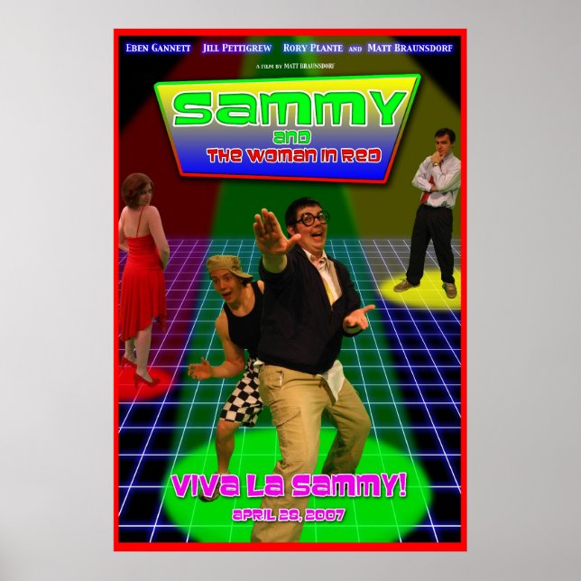 Sammy and the Woman in Red Theatrical Poster (Front)