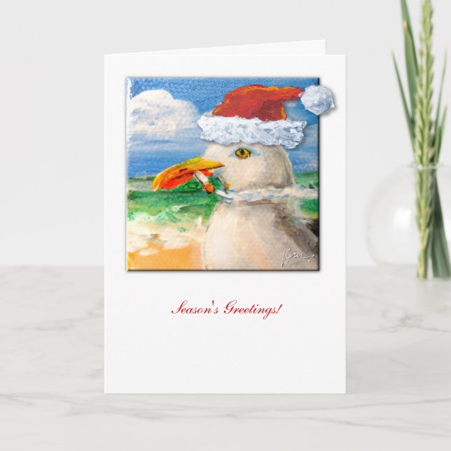 Sammy le Casquette du Père Noël Fumer carte mouett (Devant)