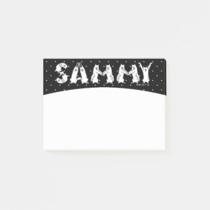 Sammy Spelled in Samoyed Dog Letters Post-it Notes