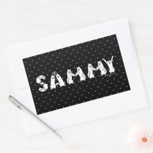 Sammy Spelled in Samoyed Letters Sticker