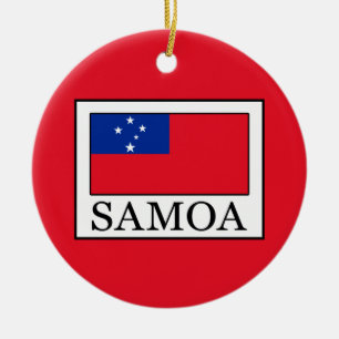 Samoa Ceramic Ornament