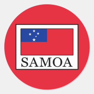Samoa Classic Round Sticker