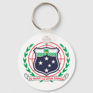 Samoa Coat of Arms Keychain