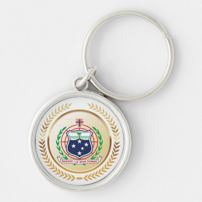 Samoa Coat of Arms Keychain (Front)