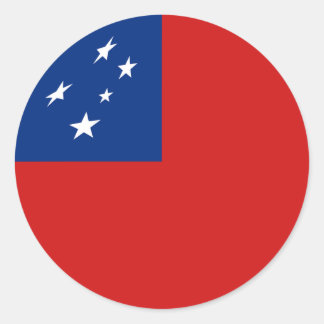 Samoa Fisheye Flag Sticker