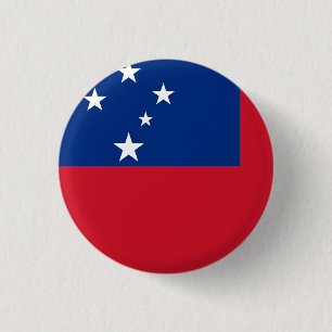 Samoa Flag 1 Inch Round Button