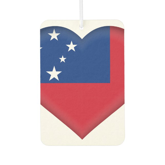 Samoa Flag Air Freshener (Front)
