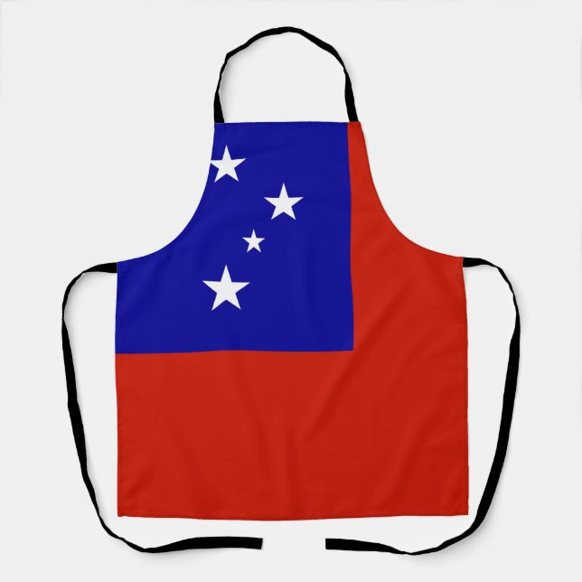 Samoa flag apron (Front)