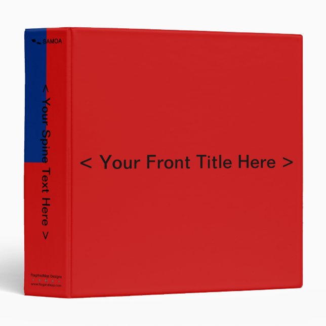 Samoa Flag Binder (Front/Spine)