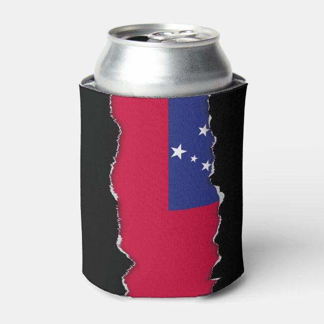 Samoa Flag Can Cooler (Can Front)
