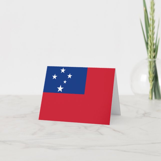 Samoa Flag Card (Front)