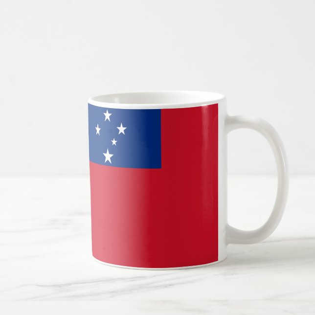 Samoa Flag Ceramic Coffee Mug (Right)