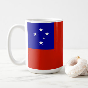 Samoa flag coffee mug