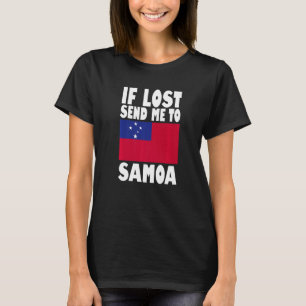 Samoa Flag Design  If lost send me to Samoa Premiu T-Shirt
