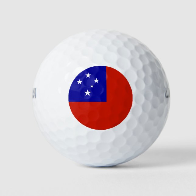 Samoa flag golf balls (Front)