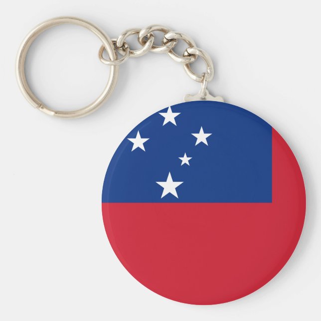 Samoa Flag Keychain (Front)