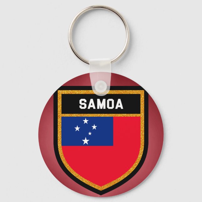 Samoa Flag Keychain (Front)