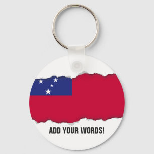 Samoa Flag Keychain