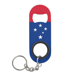 Samoa Flag Keychain Bottle Opener