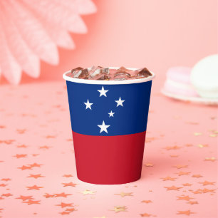 Samoa Flag Paper Cups