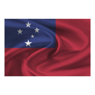 Samoa Flag Photo Print