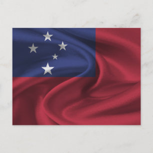 Samoa Flag Postcard