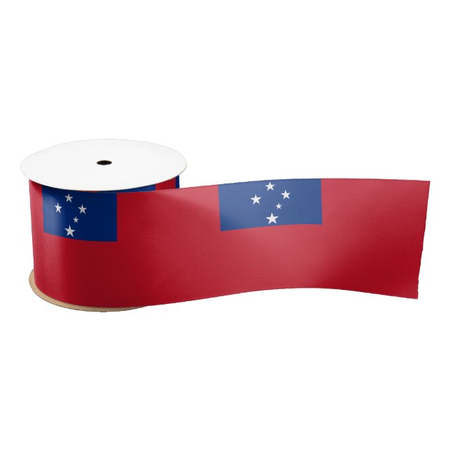 Samoa Flag Satin Ribbon (Spool)