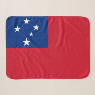 Samoa Flag Sherpa Blanket