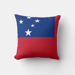 Samoa Flag Throw Pillow