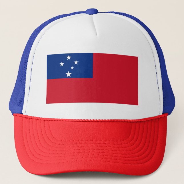 Samoa Flag Trucker Hat (Front)