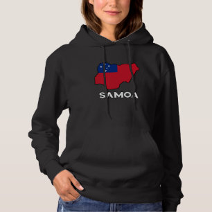 Samoa Map Samoan Roots Samoan Pride Samoan Flag Hoodie
