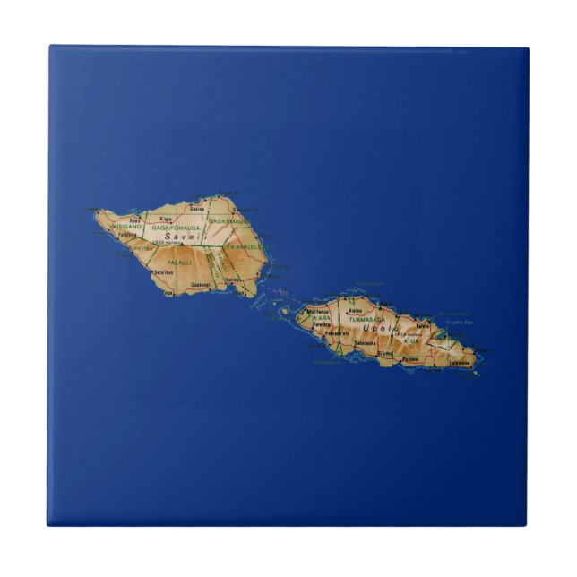 Samoa Map Tile (Front)
