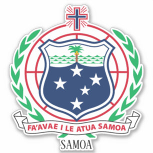 Samoa National Coat Of Arms Patriotic
