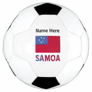 Samoa Samoan Flag Personalized Soccer Ball