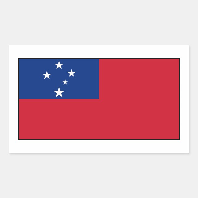 Samoa - Samoan Flag Sticker (Front)