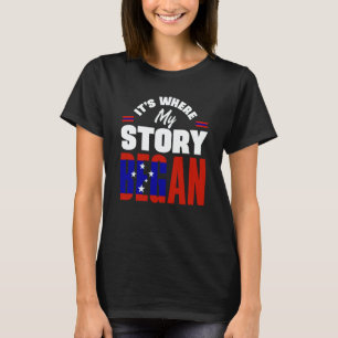 Samoa Samoan Samoa Flag Its Where My Story Began T-Shirt