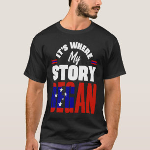 Samoa Samoan Samoa Flag Its Where My Story Began T-Shirt