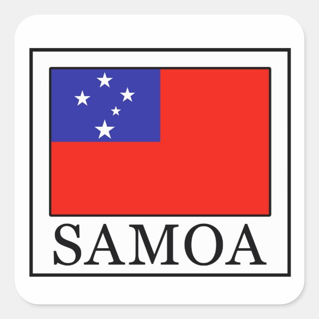 Samoa Square Sticker (Front)
