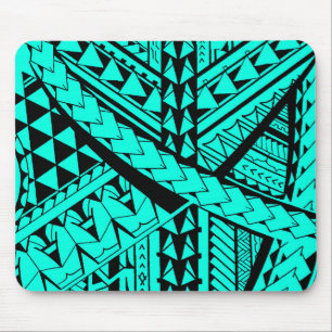 Samoan/Polynesian tribal shapes and symbols Mouse Pad