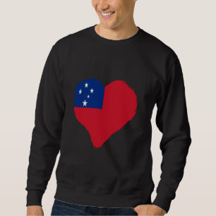 Samoan Pride Samoan Roots Heart Samoan Flag Samoa Sweatshirt
