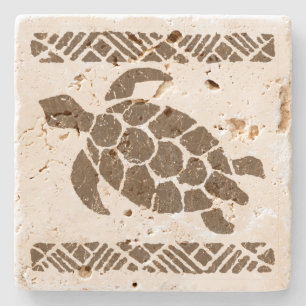 Samoan Tapa Hawaiian Tiki Bar Stone Coaters Coaster