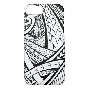 Samoan tribal tattoo design with spearheads iPhone 8/7 case