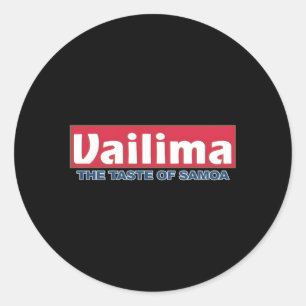 Samoan Tribal Vailima Classic Round Sticker