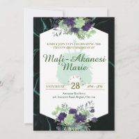 Samoan Tuiga 21st Invitation