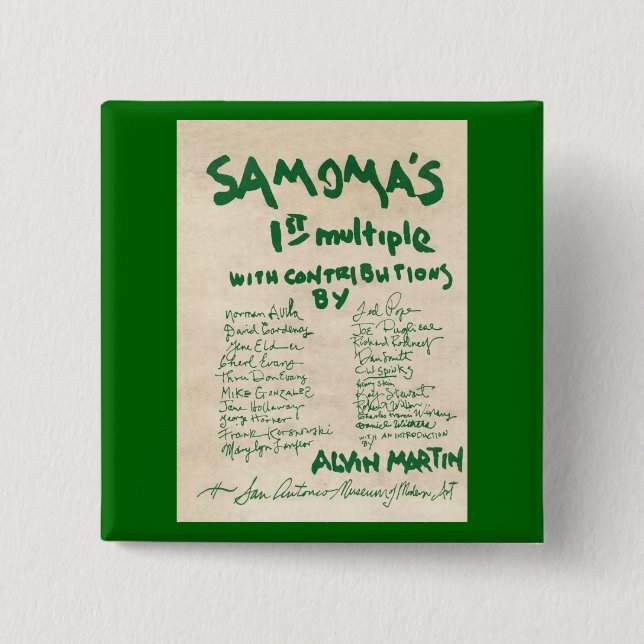 SAMOMA Multiple 2 Inch Square Button (Front)