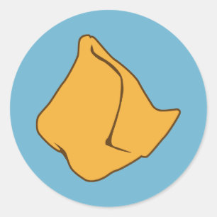Samosa Classic Round Sticker